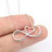 Factory Direct Sale Fashion Hot Sale Silver Infinity Love Necklace