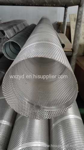 stainless steel water perforated filter elements air center core exporter filter frames spiral welded 316 metal pipes