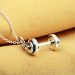 Wholesale Fashion Best Selling Sterling Silver Dumbbell Necklace