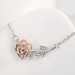 Rose Gold Flower Necklace