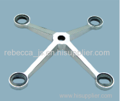 Stainless steel spider fitting for point-fixed glass curtain wall