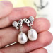 Butterfly Design Pearl Earrings Hot Sale