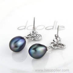 Trendy New Hot Freshwater Pearl Earrings Design For Mother Jewelry