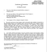 Certificate Of Formation Of US Shoo-In LLC