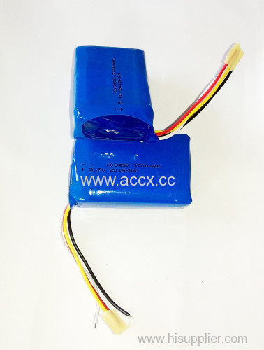 polymer battery pack 3.7v 3700mAh PL103450 rechargeable battery packs