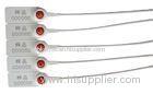 White Plastic Container Security Seals / Bags Seals With 40kgs Strength