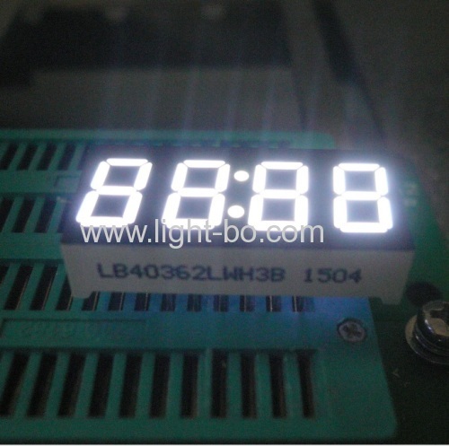 0.36inch ânodo comum super-4 dígitos de 7 segmentos verde brilhante LED para o Indicador do Relógio