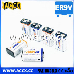 lithium 9v battery 1200mAh with 10 years life