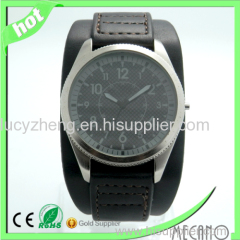 Leather strap stainless steel watch diver watch