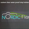 custom self adhesive clear stickers printing from China