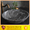 Bathroom Mystique brown marble stone high polished sink