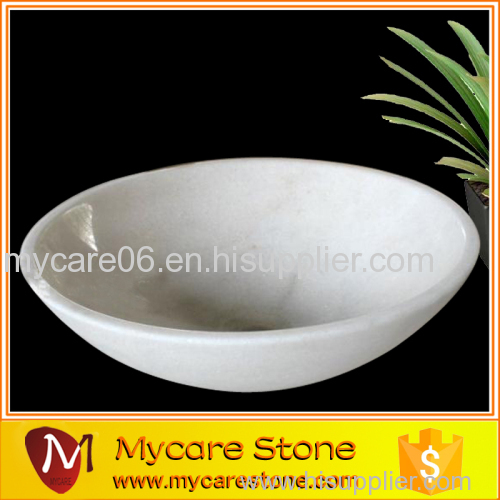 Wholesales Carrara white marble stone vessel bathroom sink