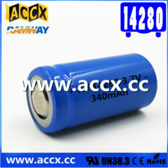 LIR14280 li-ion battery 3.7V 320mAh