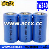 16340 li-ion battery 3.7V 650mAh/750mAh LED bateria