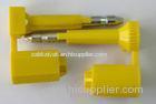 ISO PAS 17712 Yellow Steel Pin High Security Bolt Seals For Containers