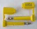 Red , Yellow High Security Steel Pin Container Bolt Railcar Seals With Bar Code Printing