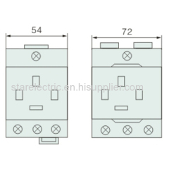 KXA series modularization socket apply to household residence hotel airport wharf etc place for distribution system