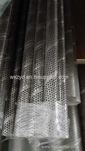 Zhi Yi Da metal 316 pipes spiral welded 316L perforated filter elements stainless steel air center core filter frames