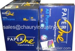 High quality Paper one brand A4 Copy paper 70gsm 75gsm 80gsm