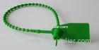 Nylon Clip Green Container Security Seals / Bolt Seals For Supermarkets