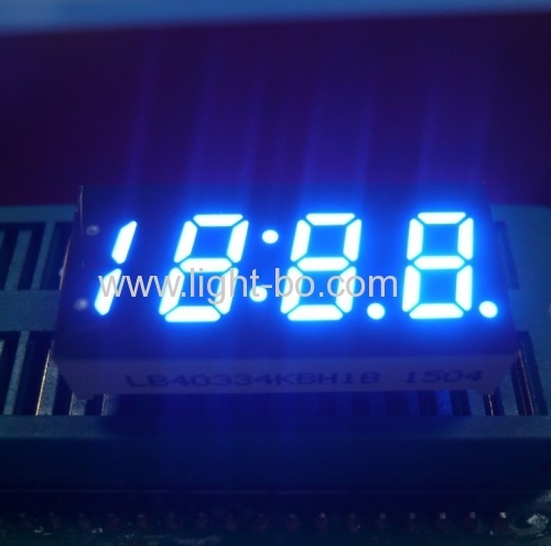 0.33Inch Four Digit 7 Segment LED Display Ultra Blue for Car Clock