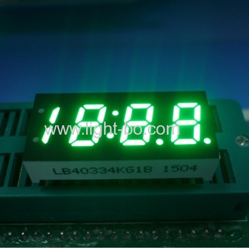 Ultra Bright White 4-Digit 0.33  7 Segment LED Display for Digital Clock Indicator