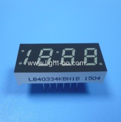 0.33Inch Four Digit 7 Segment LED Display Ultra Blue for Car Clock