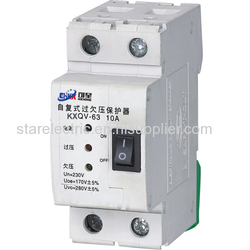 KXQV-63 serious intelligent self recovery over/under voltage protection device