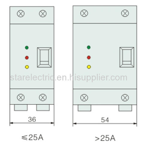 KXQV-63 serious intelligent self recovery over/under voltage protection device 