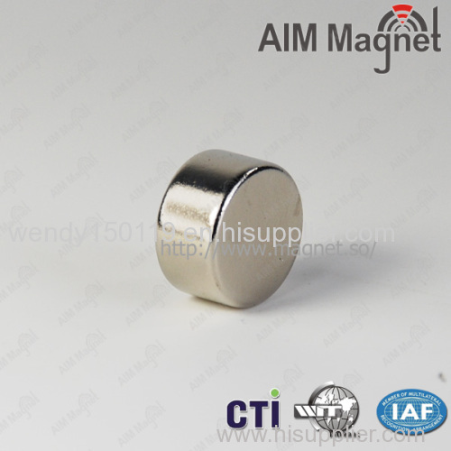 cylinder high grade D25.4 x 6.35mm neodymium magnet on sales