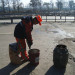 High performance concrete potholes repair for road paving