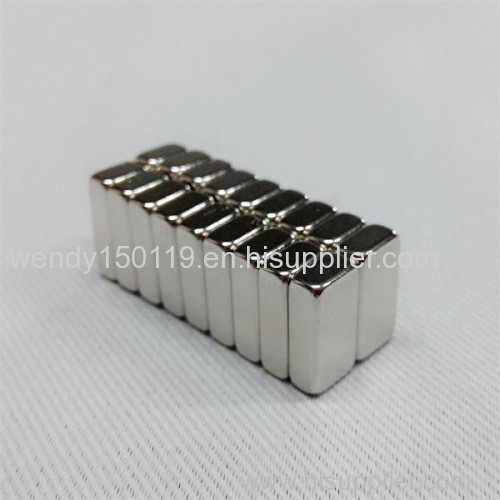 ROHS approval block shape 1 1/8 " x 1/4 "x 1/6 " Neodymium Magnet