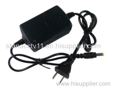 Plastic Housing Double Lines Output DC12V 2A Adaptor