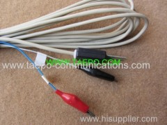 2-pole test plug to alligator clip test cord