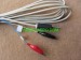 2-pole test plug to alligator clip test cord