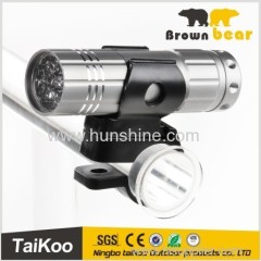 factory price 9 LED waterproof bike front light