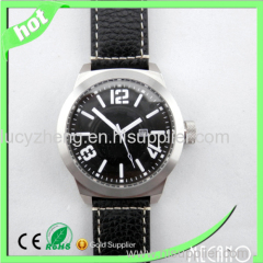 stainless steel watch leather watch man watch