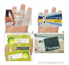 2015 Transparent PVC Business Card