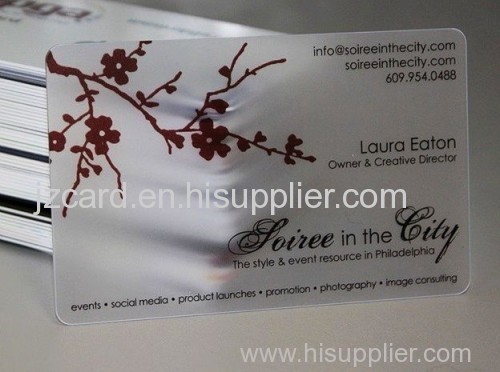 New 2015 Clear Business Cards Plastic