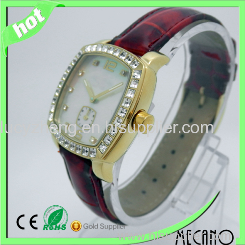 Glod watch for woman stainless steel watch