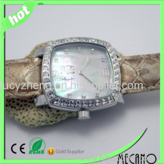 Stainless steel diamond watch Japan quartz watch