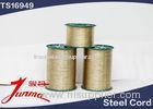 Wire Gauge 1.08mm Golden Copper Coated Steel Spool Wire For All Tires