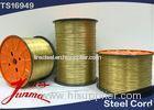 Copper Coated LongLife Industrial Tire Steel Wire / Tyre Cords 3*0.24 / 9*0.225W HT