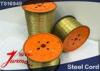 Copper Plated Industrial Steel Cord For OTR Tires , Steel Spool Wire For Tyres