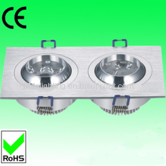 Double LED downlight fixtting 6W