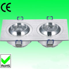 Double LED downlight fixtting 6W
