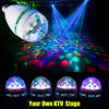 E27 220V 110V LED Light Bulb Colorful Auto Rotate RGB Party Stage Lamp 3W Disco
