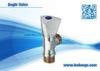 Angle Ball Valve / Angle Valve Toilet Zinc Body , Zinc Core With Triangle Handle