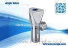 Toilet Angle Valve Chromed Fits For Braided Hose , Faucet , Water Tap