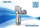 Customed Zinc Chromed Angle Valve With Plastic Handle , Angle Stop Valves